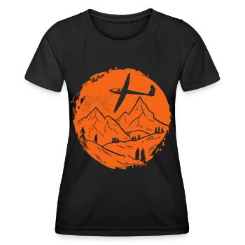 Gliding Flying Glider - Women's Functional T-Shirt - black - Front - AI Model Female 172 light (172cm)