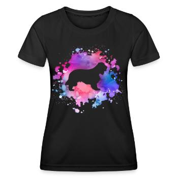 Amoureux des chiens Cocker-spaniel - T-shirt sport Femme - noir - Devant - AI Model Female 172 light (172cm)