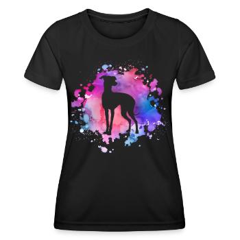 Windhundhundeliebhaber - Frauen Funktions-T-Shirt - Schwarz - Vorne - AI Model Female 172 light (172cm)