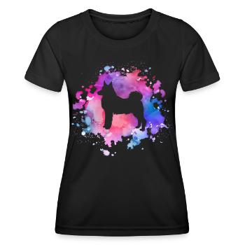 Norwegisch-buhund Hundeliebhaber - Frauen Funktions-T-Shirt - Schwarz - Vorne - AI Model Female 172 light (172cm)