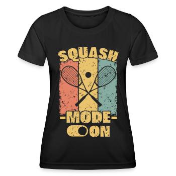 Squash retro - Women's Functional T-Shirt - black - Front - AI Model Female 172 light (172cm)