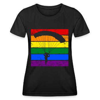 Parachute LGBTQ - Women's Functional T-Shirt - black - Front - AI Model Female 172 light (172cm)