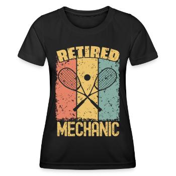 Squash retired mechanic - Women's Functional T-Shirt - black - Front - AI Model Female 172 light (172cm)