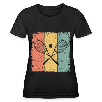 Squash retro - Women's Functional T-Shirt - black - Front - AI Model Female 172 light (172cm)