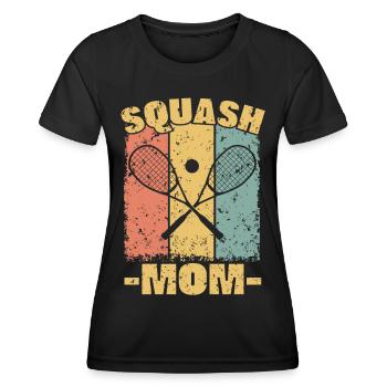 Squash Mom - Women's Functional T-Shirt - black - Front - AI Model Female 172 light (172cm)