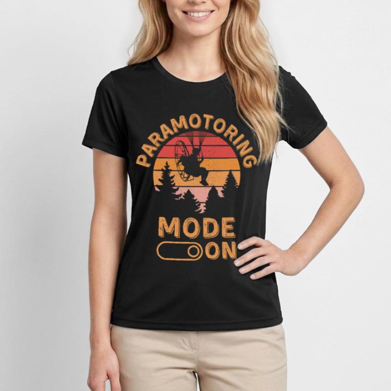 Mode paramoteur activé T-shirt sport Femme