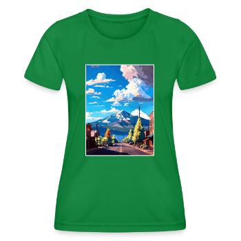Flagstaff Arizona Vintage voyage affiche Souvenir - T-shirt sport Femme - vert - Devant - AI Model Female 172 dark (172cm)