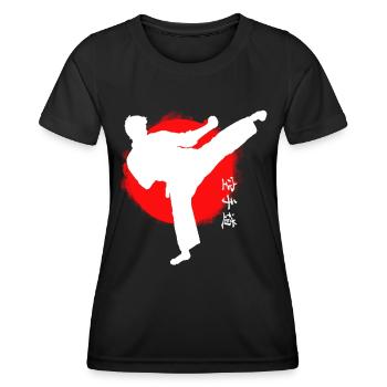 Karaté - T-shirt sport Femme - noir - Devant - AI Model Female 172 light (172cm)