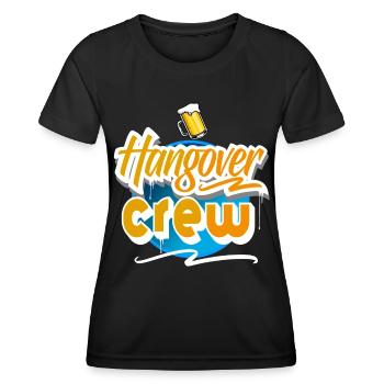 Équipe de gueule de bois - T-shirt sport Femme - noir - Devant - AI Model Female 172 light (172cm)