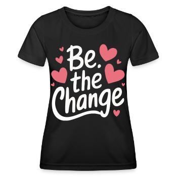 Altruisme Don désintéressé Donner d’école - T-shirt sport Femme - noir - Devant - AI Model Female 172 light (172cm)