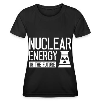 L’énergie nucléaire est l’avenir nucléaire nucléaire - T-shirt sport Femme - noir - Devant - AI Model Female 172 light (172cm)