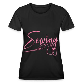 Couture Couture Couture Couturière Tailleurs Couturière - T-shirt sport Femme - noir - Devant - AI Model Female 172 light (172cm)
