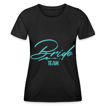 Team Bride - Frauen Funktions-T-Shirt - Schwarz - Vorne - AI Model Female 172 light (172cm)