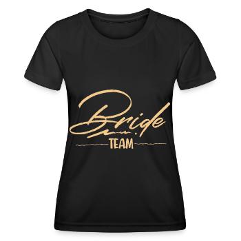 Team Bride - Frauen Funktions-T-Shirt - Schwarz - Vorne - AI Model Female 172 light (172cm)