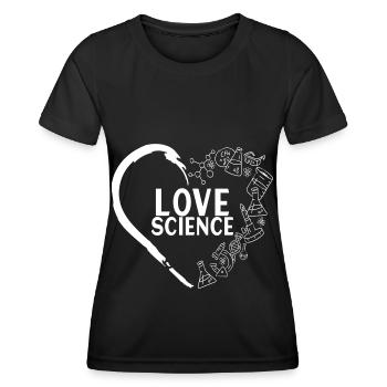 Chemie Biochemie - Frauen Funktions-T-Shirt - Schwarz - Vorne - AI Model Female 172 light (172cm)
