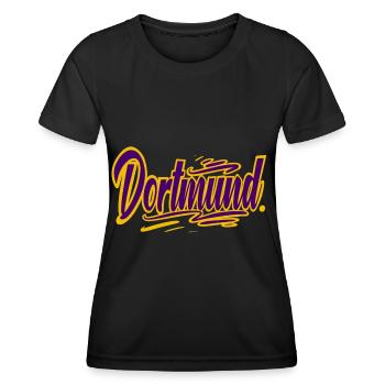 Dortmund - T-shirt sport Femme - noir - Devant - AI Model Female 172 light (172cm)