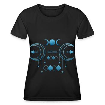Symbol Vikings Shapes Culture - Women's Functional T-Shirt - black - Front - AI Model Female 172 light (172cm)