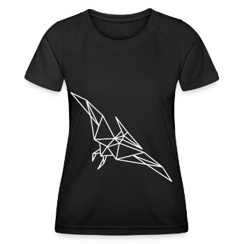 Pterosaur Dino Geometry - Women's Functional T-Shirt - black - Front - AI Model Female 172 light (172cm)
