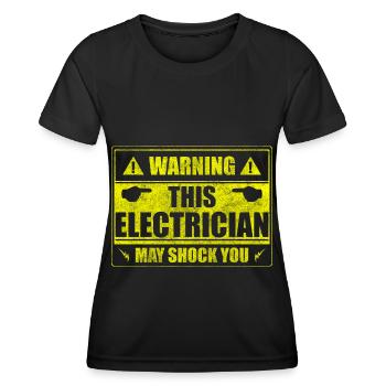 Electricité Profession Volt Blitz - T-shirt sport Femme - noir - Devant - AI Model Female 172 light (172cm)