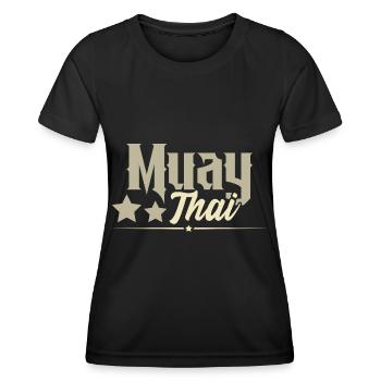 Muay Thai - Women's Functional T-Shirt - black - Front - AI Model Female 172 light (172cm)