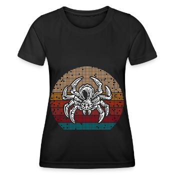 Spinnenliebhaber Spinnenflüsterer Arachnide Tarant - Frauen Funktions-T-Shirt - Schwarz - Vorne - AI Model Female 172 light (172cm)