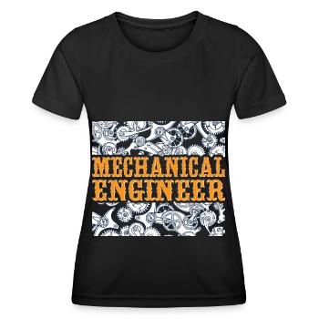 Ingénieur en mécanique Génie mécanique - T-shirt sport Femme - noir - Devant - AI Model Female 172 light (172cm)
