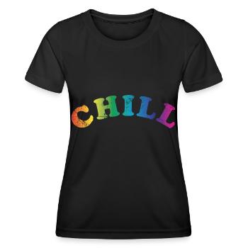 Chill chill out - Women's Functional T-Shirt - black - Front - AI Model Female 172 light (172cm)