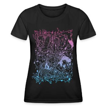 tattoo outlines - Frauen Funktions-T-Shirt - Schwarz - Vorne - AI Model Female 172 light (172cm)