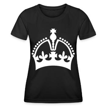 Crown - Women's Functional T-Shirt - black - Front - AI Model Female 172 light (172cm)