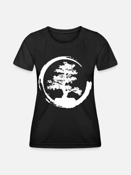 bonsaïs - T-shirt sport Femme - noir