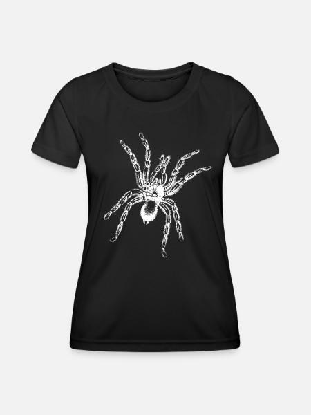 Spinne - Frauen Funktions-T-Shirt - Schwarz