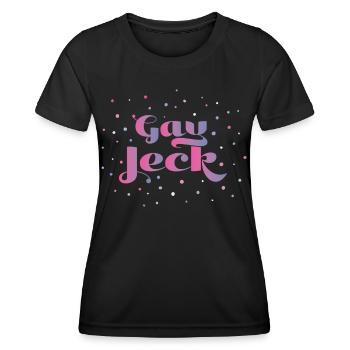 Gay Jeck LGBTQ Community Karneval 5. Jahreszeit - Frauen Funktions-T-Shirt - Schwarz - Vorne - AI Model Female 172 light (172cm)