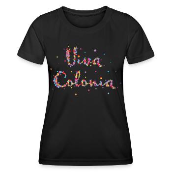 Viva Colonia Konfetti Karneval Fasching Kölner - Frauen Funktions-T-Shirt - Schwarz - Vorne - AI Model Female 172 light (172cm)