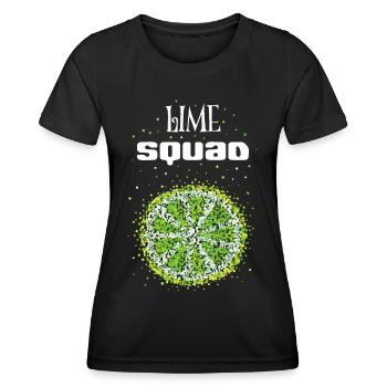 Remplacement du costume de chaux Carnaval Confettis - T-shirt sport Femme - noir - Devant - AI Model Female 172 light (172cm)