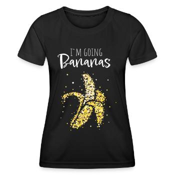 Going Bananas Banana Costume Replacement Carnival - Women's Functional T-Shirt - black - Front - AI Model Female 172 light (172cm)