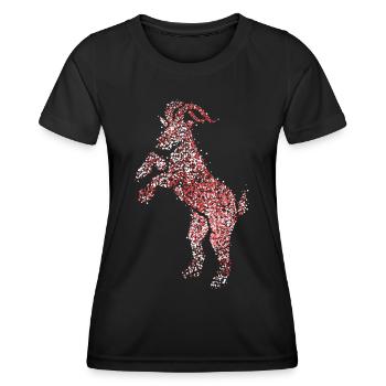 Geißbock Rot Weiß Rut un Wiess Kölle Köln Fasching - T-shirt sport Femme - noir - Devant - AI Model Female 172 light (172cm)