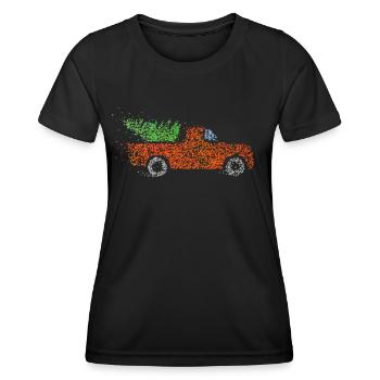 Christmas tree Christmas tree Christmas Eve Christmas tree - Women's Functional T-Shirt - black - Front - AI Model Female 172 light (172cm)