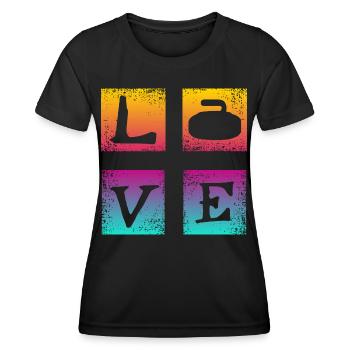 Cher curling - T-shirt sport Femme - noir - Devant - AI Model Female 172 light (172cm)