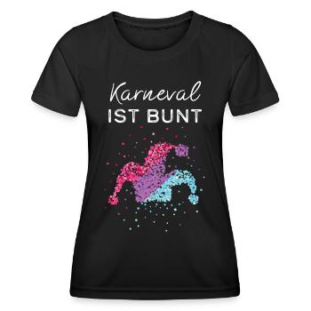 Carnival Carnival Confetti Bisexual Bisexuality - Women's Functional T-Shirt - black - Front - AI Model Female 172 light (172cm)