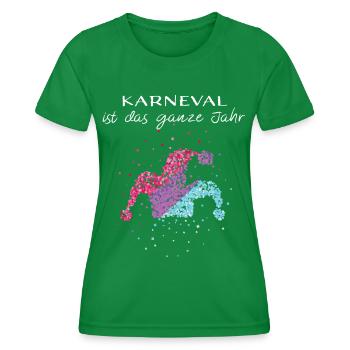 Carnival Fool Jeck Confettis Bisexualité bisexuelle - T-shirt sport Femme - vert - Devant - AI Model Female 172 dark (172cm)