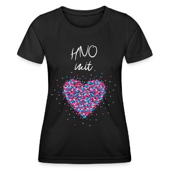 ENT with heart Specialist in specialist practice - Women's Functional T-Shirt - black - Front - AI Model Female 172 light (172cm)