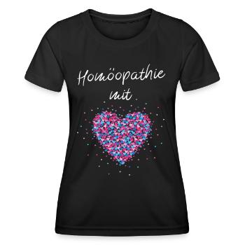 Homöopathie mit Herz Heilpraktikerin Ärztin - Frauen Funktions-T-Shirt - Schwarz - Vorne - AI Model Female 172 light (172cm)