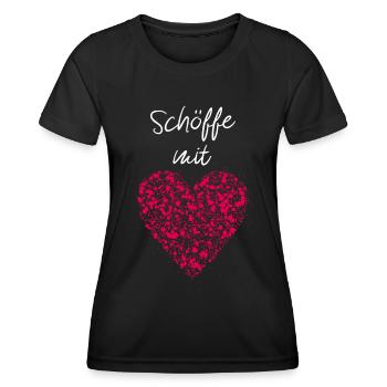 Schöffe mit Herz Freiwillige Ehrenamtlicher Dienst - Frauen Funktions-T-Shirt - Schwarz - Vorne - AI Model Female 172 light (172cm)