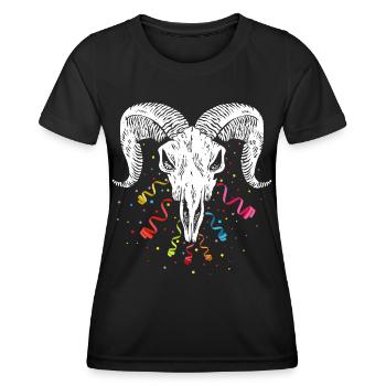 Équipe de football Confetti Confetti Carnaval de Cologne - T-shirt sport Femme - noir - Devant - AI Model Female 172 light (172cm)