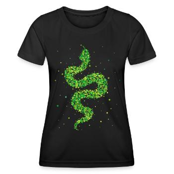 Snake Snakes Terrarium Snake Lover - Women's Functional T-Shirt - black - Front - AI Model Female 172 light (172cm)