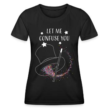 Magic Hat Magic Tricks Card Magic Magic Show - Women's Functional T-Shirt - black - Front - AI Model Female 172 light (172cm)
