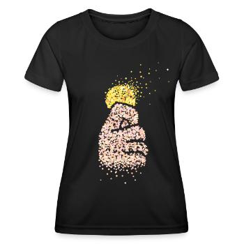 Magie des pièces de monnaie, tours de pièces, magicien amateur, illusionniste - T-shirt sport Femme - noir - Devant - AI Model Female 172 light (172cm)