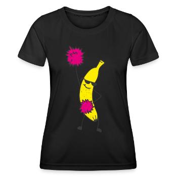 Banana, Banana, Tropical Fruits, Fruit, Fruit - Women's Functional T-Shirt - black - Front - AI Model Female 172 light (172cm)