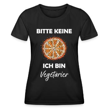 Vegetarier Früchte Blutorange Orange Sommerfrüchte - Frauen Funktions-T-Shirt - Schwarz - Vorne - AI Model Female 172 light (172cm)