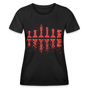 Chess Chess Player Chess Tournament Chess Game - Women's Functional T-Shirt - black - Front - AI Model Female 172 light (172cm)